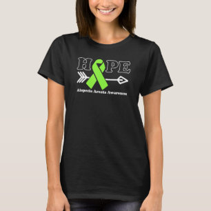 Camiseta Hope Alopecia Areata Awareness Lime Cinta Verde