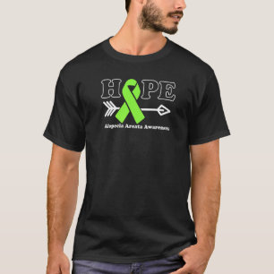 Camiseta Hope Alopecia Areata Awareness Lime Cinta Verde