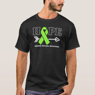 Camiseta Hope Alopecia Areata Awareness Lime Cinta Verde
