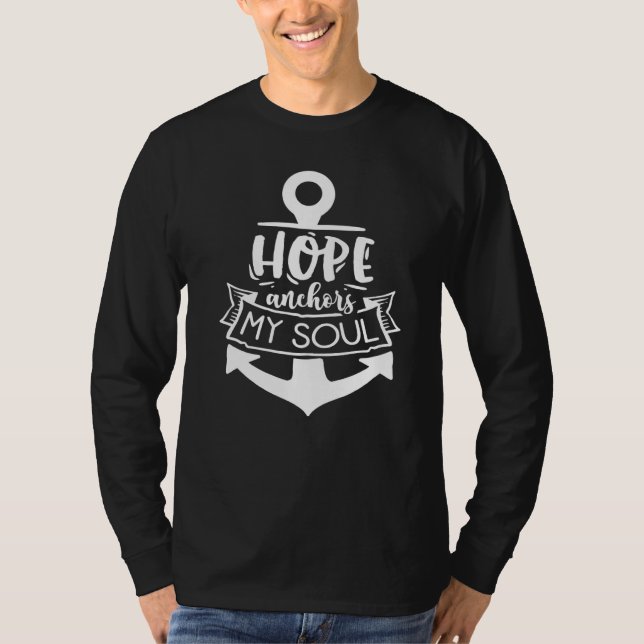 Camiseta Hope Anchor My Soul God Motivation Faith (Anverso)