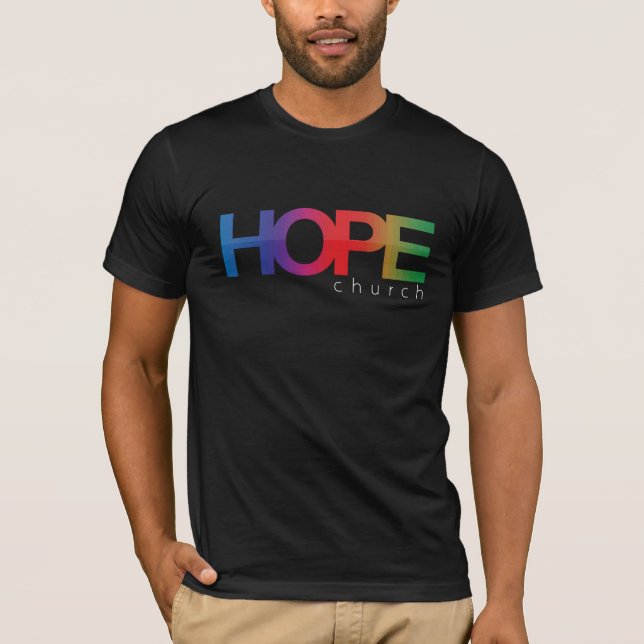 Camiseta Hope Church Rainbow Shirt (Anverso)