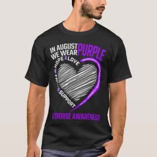 Camiseta Hope Faith En Agosto Usamos Sobredosis Morada Cons