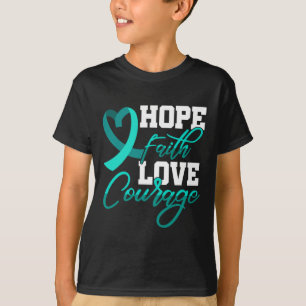 Camiseta Hope Faith Love Courage Pstd Stress Awareness Mont