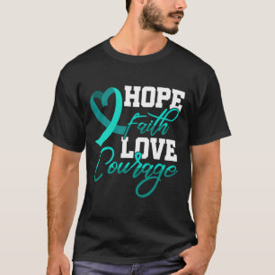 Camiseta Hope Faith Love Courage Pstd Stress Awareness Mont