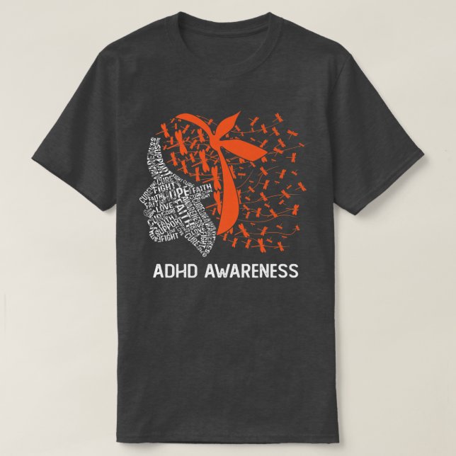 Camiseta Hope Fight ADHD Awareness Premium  (Diseño del anverso)