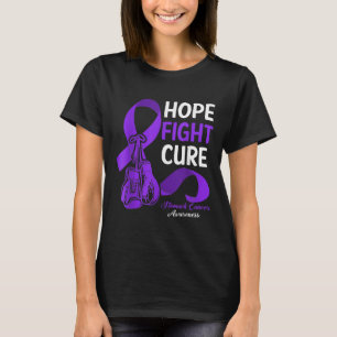 Camiseta Hope Fight Cure Periwinkle Ribbon Stomach Cancer A