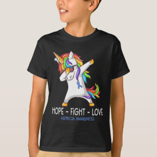 Camiseta Hope Fight Love Alopecia Alopecia Apoyo a la Conci