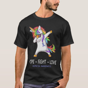 Camiseta Hope Fight Love Alopecia Alopecia Apoyo a la Conci