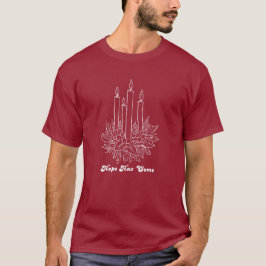 Camiseta Hope Has Come Christmas Candle Illustration