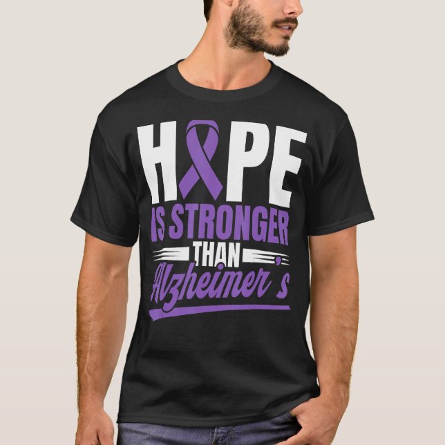 Camiseta Hope Is Stronger Than Alzheimer s Awareness (Anverso)