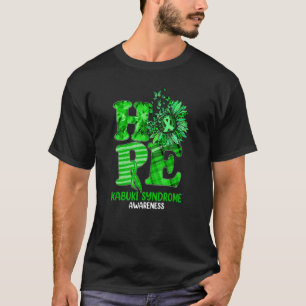 Camiseta Hope Kabuki Síndrome Awareness Mes Cinta Verde