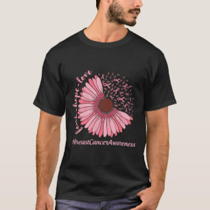 Camiseta Hope Love Sunflower Ribbon Sensibilización sobre e
