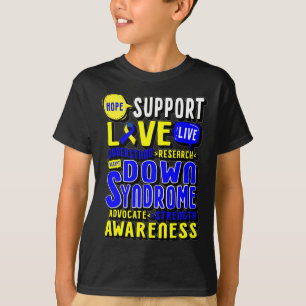 Camiseta Hope Love World Down Syndrome Day Mujeres Niños