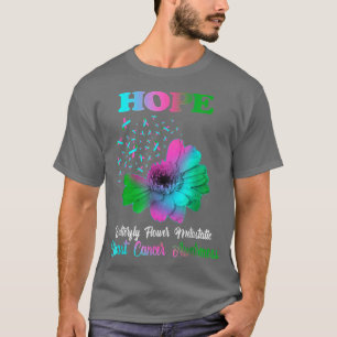 Camiseta HOPE Mariposa Flor Cáncer de Mama Metastásico Awa