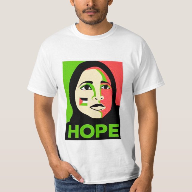 Camiseta hope Palestina 2014 (Anverso)