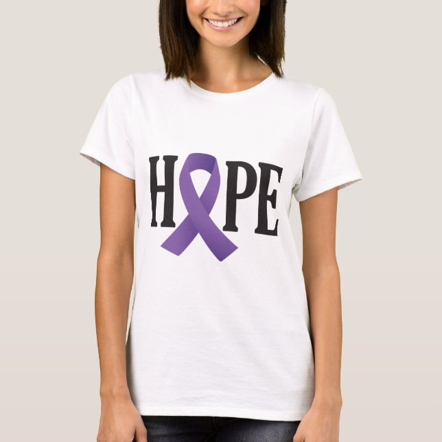 Camiseta Hope Purple Ribbon (Anverso)
