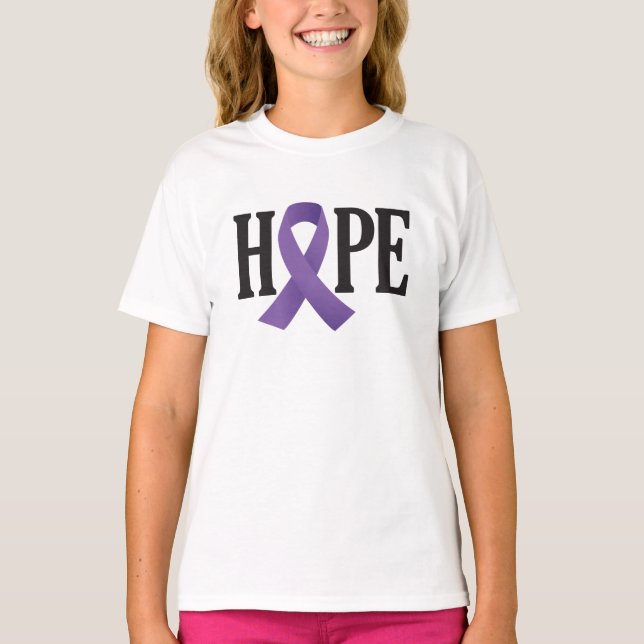 Camiseta Hope Purple Ribbon (Anverso)