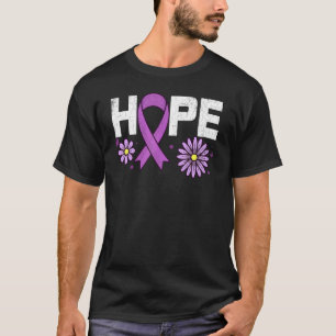 Camiseta Hope Purple Ribbon Alzheimer: Apoyo a la Concienci