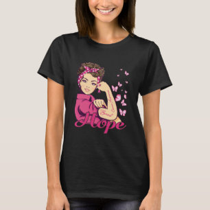 Camiseta Hope Rosie Riveter Conciencia sobre el Cáncer de 