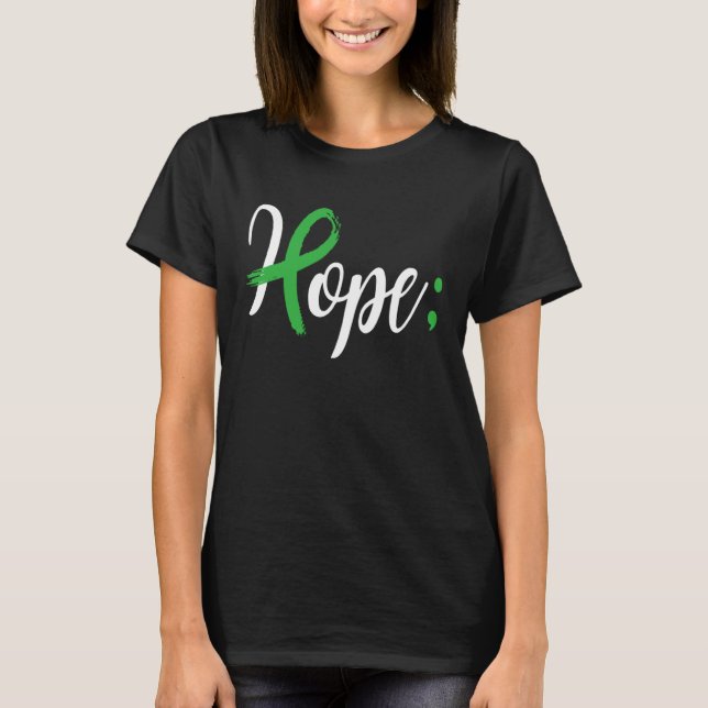 Camiseta Hope Semicolon Mental Health Awareness Month Suppo (Anverso)