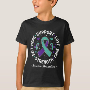 Camiseta Hope Support Love Life Suicide Prevención de Aware