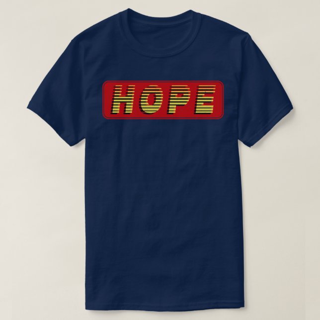 Camiseta Hope Vintage Retro Textos (Diseño del anverso)