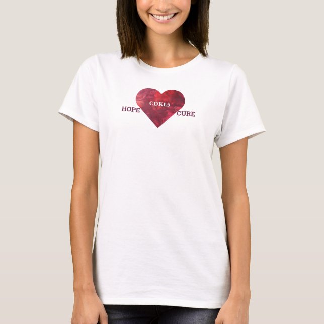 Camiseta HopeLoveCure CDKL5 (Anverso)