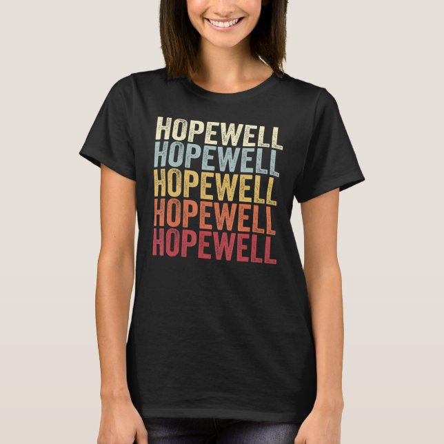 Camiseta Hopewell Pennsylvania Hopewell PA Retro Vintage Te (Anverso)