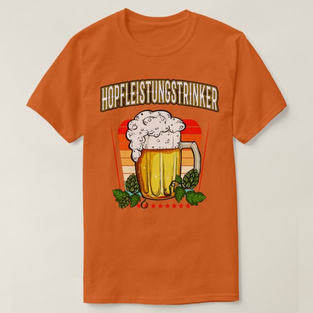 Camiseta Hopfleistungstrinker Bier Hopfen Spa Fun Fiesta (Diseño del anverso)