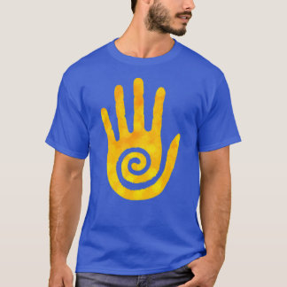 Camiseta Hopi Hand, Nativo Amarillo Americano