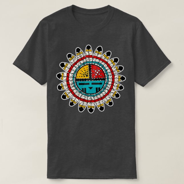 Camiseta Hopi Kachina Diseño nativo americano  (Diseño del anverso)