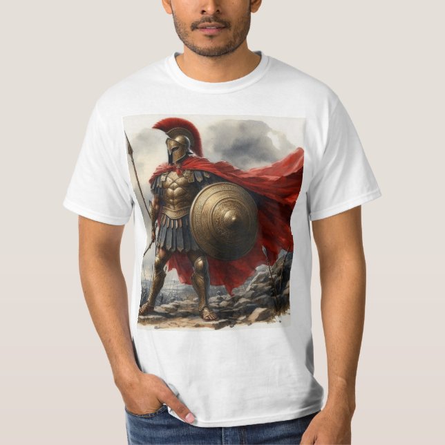 Camiseta Hoplita espartano (Anverso)