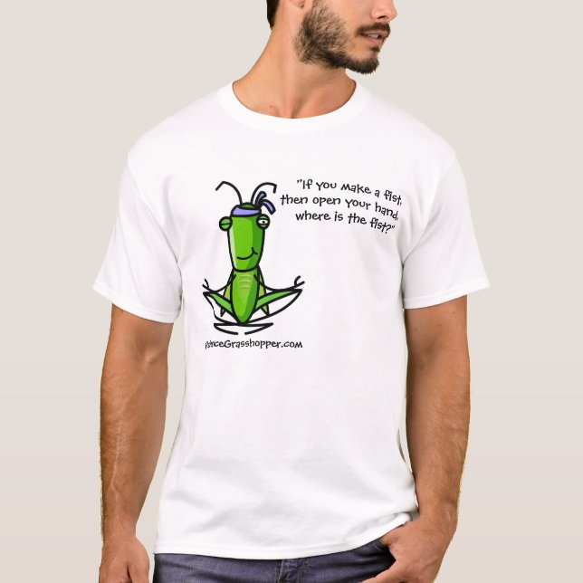Camiseta hopper-meditating_DarkTS, "si usted hace un puño, (Anverso)