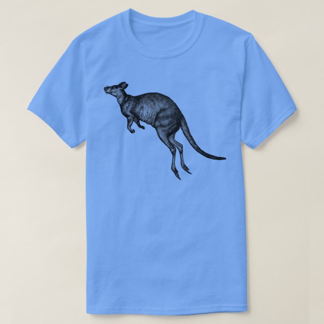Camiseta Hopping Kangaroo Print (Diseño del anverso)