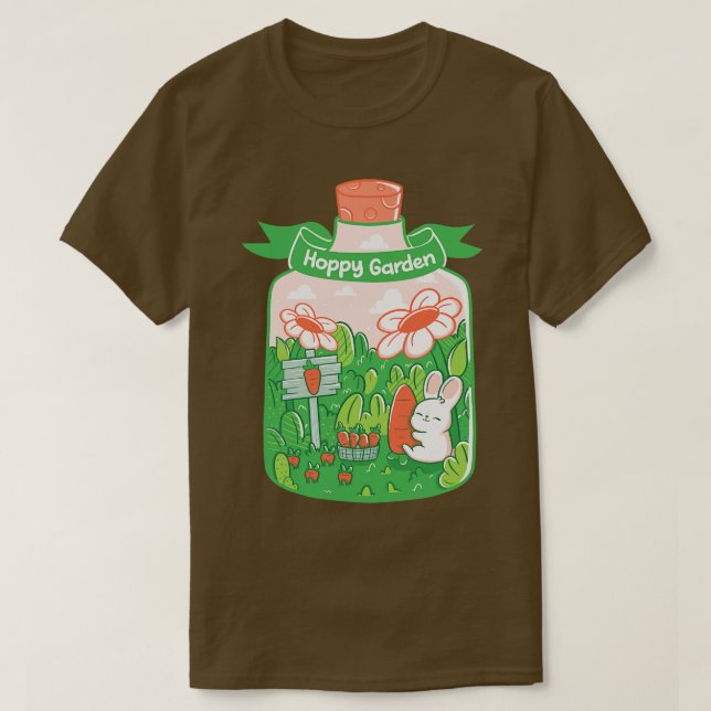 Camiseta Hoppy Bunny Garden de Tobe Fonseca (Diseño del anverso)