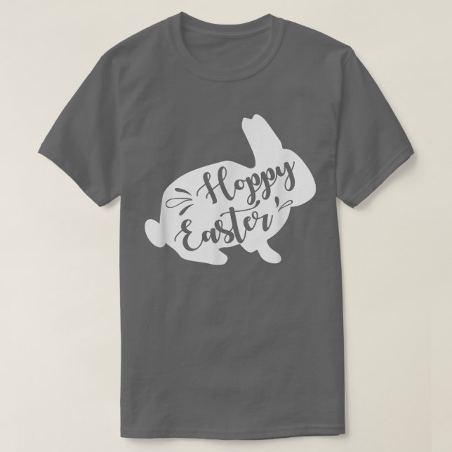 Camiseta Hoppy Easter Funny Conejo Conejo de Pascua  (Diseño del anverso)