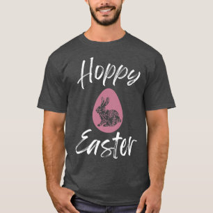 Camiseta Hoppy Easter, March April Bunnies Rabbit Fashion H