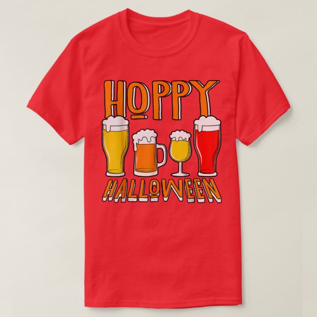 Camiseta Hoppy Halloween Craft Beer Lover Funny (Diseño del anverso)