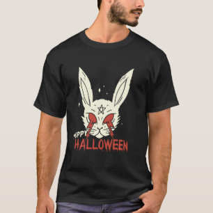 Camiseta Hoppy Halloween Happyhalloween Spooky Evil Bunny L