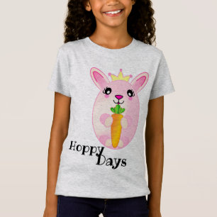 Camiseta Hoppy Happy Day Bunny Fluffy Cull Tail Animal