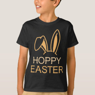 Camiseta Hoppy Hare Khaki Kids Easter Tee