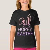 Hoppy Hare Pastel Kids Easter Tee