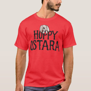 Camiseta Hoppy Ostara lindo conejo primavera pagana de cone