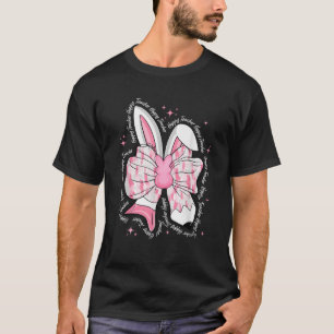 Camiseta Hoppy Teacher Lápiz Coquette Bow Bunny Happy East
