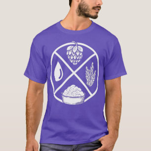 Camiseta Hops Barley Yeast Water Craft Beer