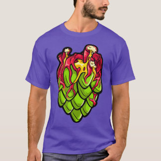 Camiseta Hops Craft Cerveza Corazón Brewer Hobby Brewer T