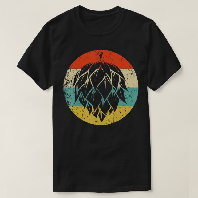 Camiseta Hops Retro Style Craft Beer (Diseño del anverso)