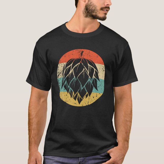 Camiseta Hops Retro Style Craft Beer (Anverso)