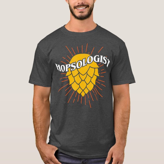 Camiseta Hopsólogo de cerveza Craft Hop Tee Gift (Anverso)