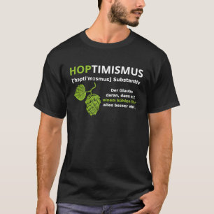 Camiseta Hoptim Hops Optimist Beer Love Craft Beer Hops